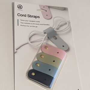 U Brands Leather Cord Straps Set NWT!